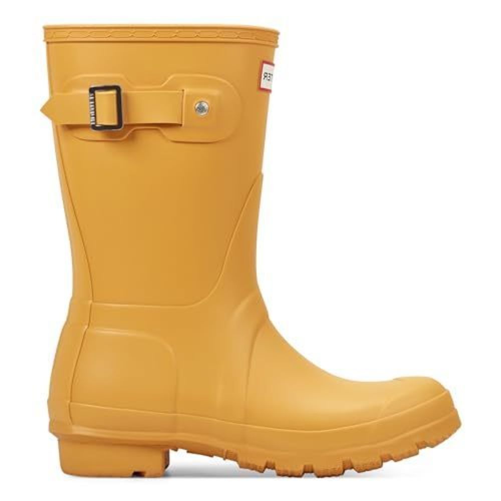 HUNTER WOMEN'S ORIGINAL SHORT RAIN BOOTS, YELLOW, 7 - Picture 5 of 5